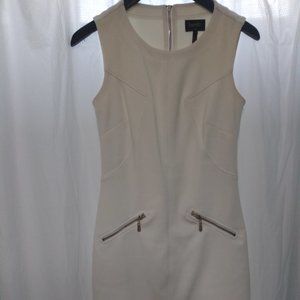 Ivory zip up back Laundry Dress